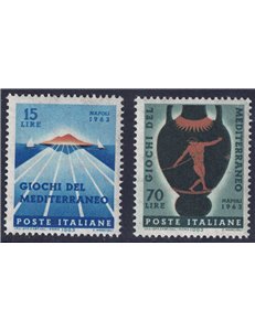 ITALIA 1963 Giochi del Mediterraneo 2v MNH**