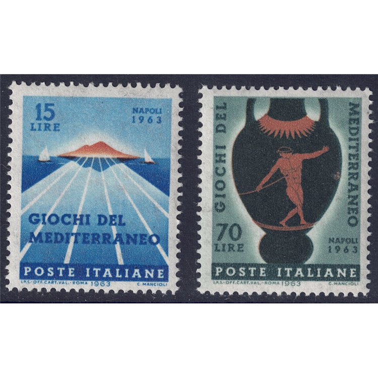 ITALIA 1963 Giochi del Mediterraneo 2v MNH**