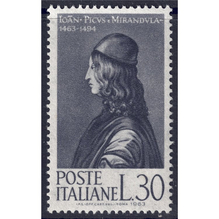ITALIA 1963 Giovanni Pico della Mirandola MNH**