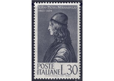 ITALY 1963 Giovanni Pico della Mirandola MNH**