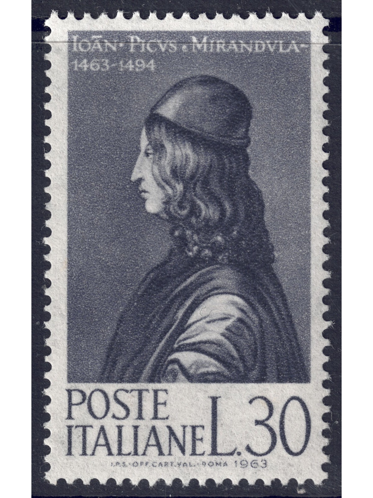 ITALIA 1963 Giovanni Pico della Mirandola MNH**