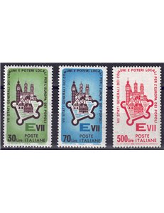 ITALIA 1964 Assemblea Comuni d'Europa 3v MNH**