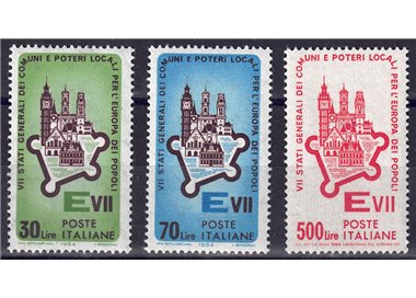 ITALY 1964 Assembly of European Municipalities 3v MNH**