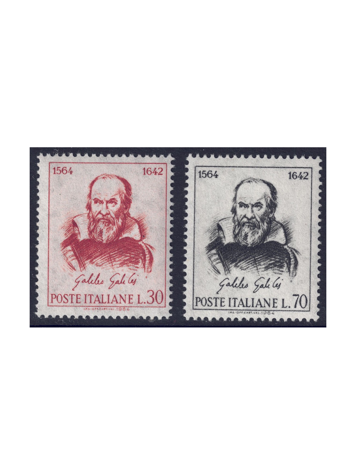 ITALY 1964 Galileo Galilei 2v MNH**