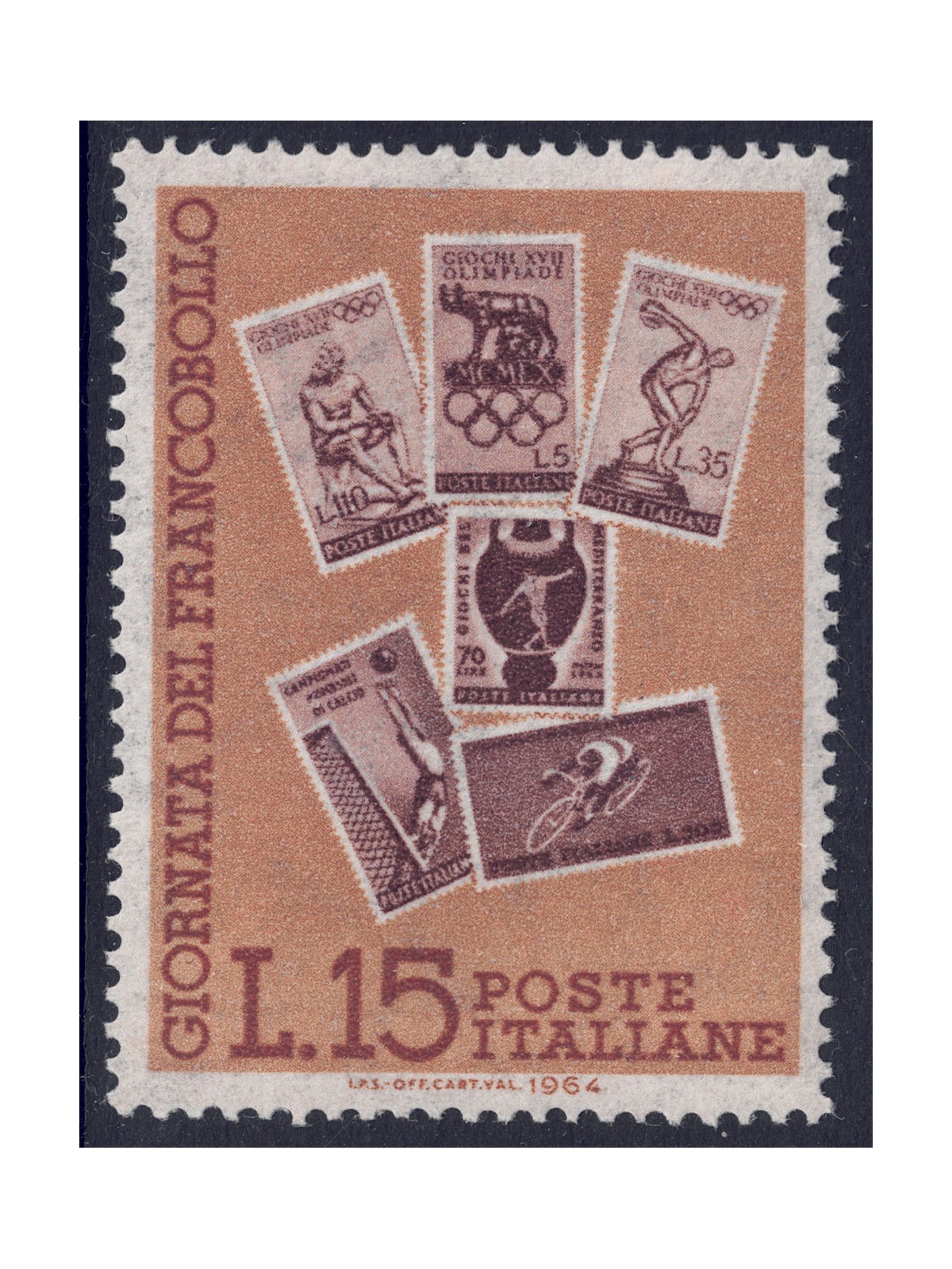 ITALIA 1964 Giornata del francobollo MNH**