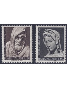 ITALIA 1964 Michelangelo Buonarroti 2v MNH**
