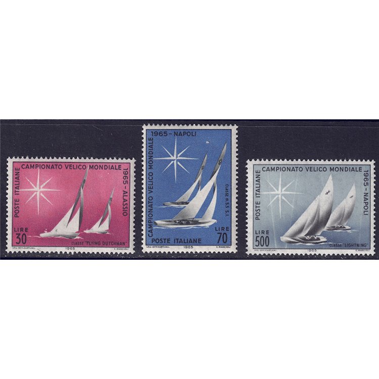ITALIA 1965 Campionato velico mondiale 3v MNH**