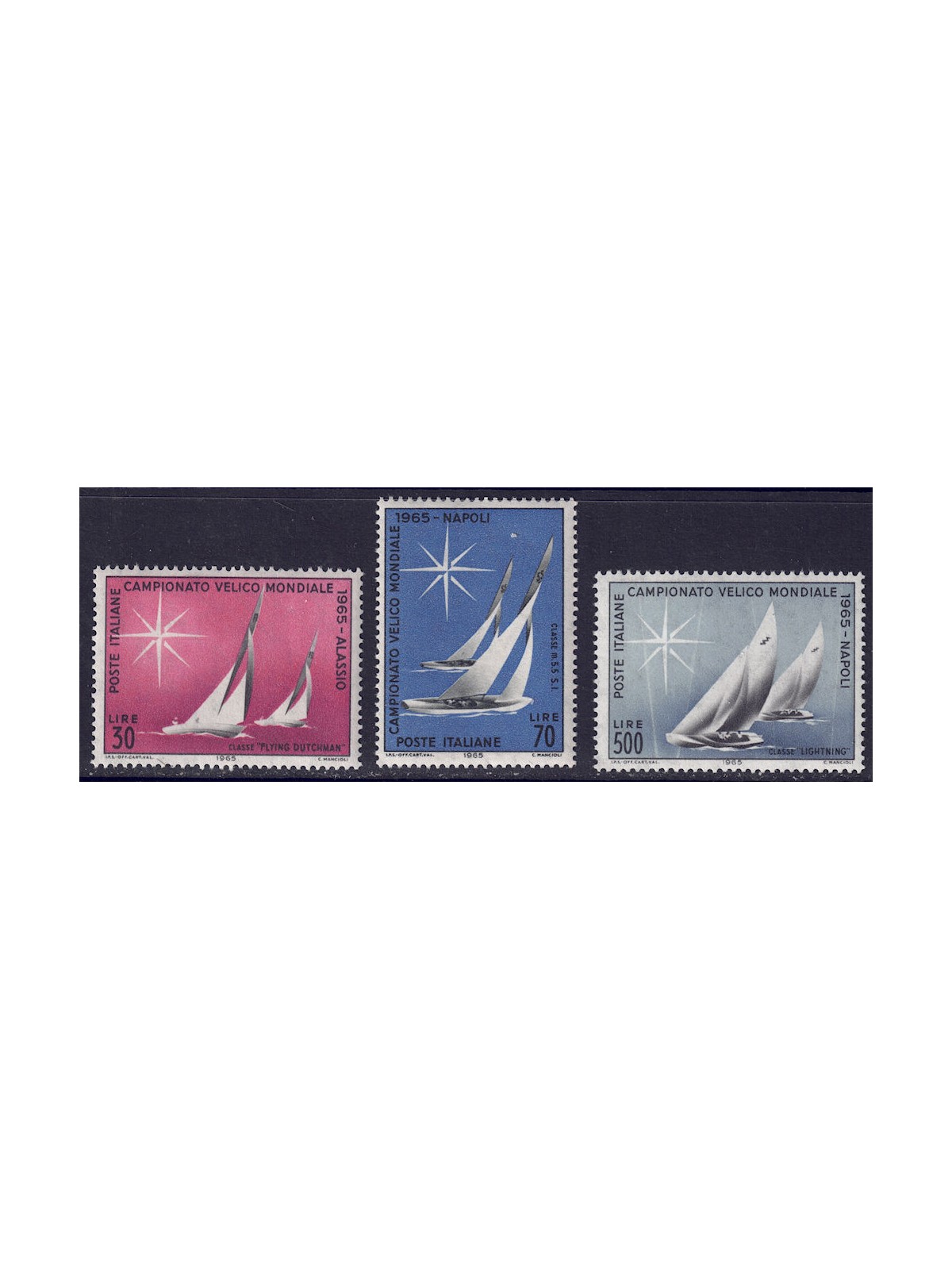 ITALY 1965 World Sailing Championship 3v MNH**