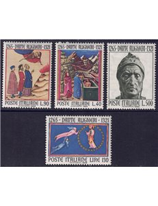 ITALY 1965 Dante Alighieri 4v MNH**