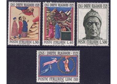 ITALY 1965 Dante Alighieri 4v MNH**