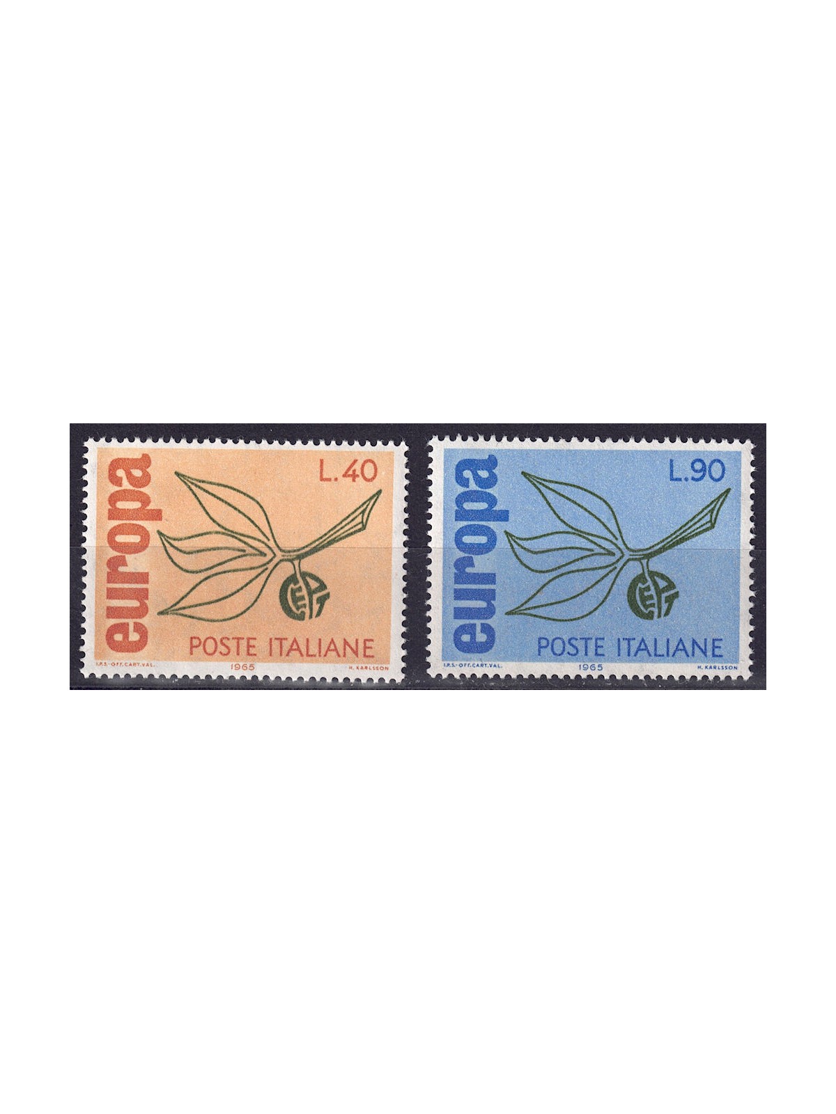 ITALIA 1965 Europa 2v MNH**