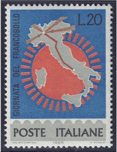 ITALIA 1965 Giornata del francobollo MNH**