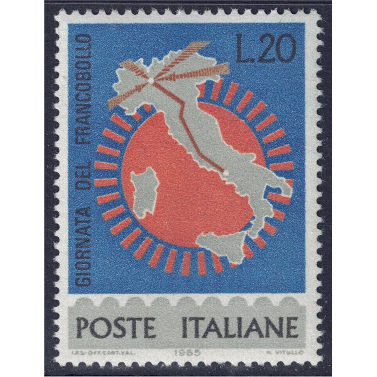 ITALIA 1965 Giornata del francobollo MNH**