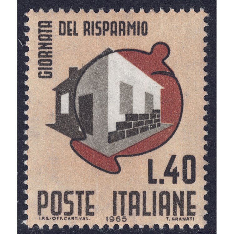 ITALY 1965 Savings Day MNH**