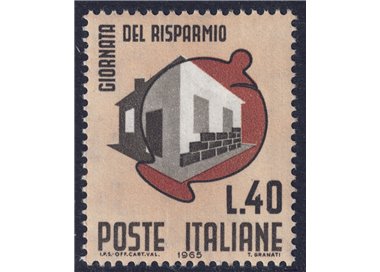 ITALY 1965 Savings Day MNH**