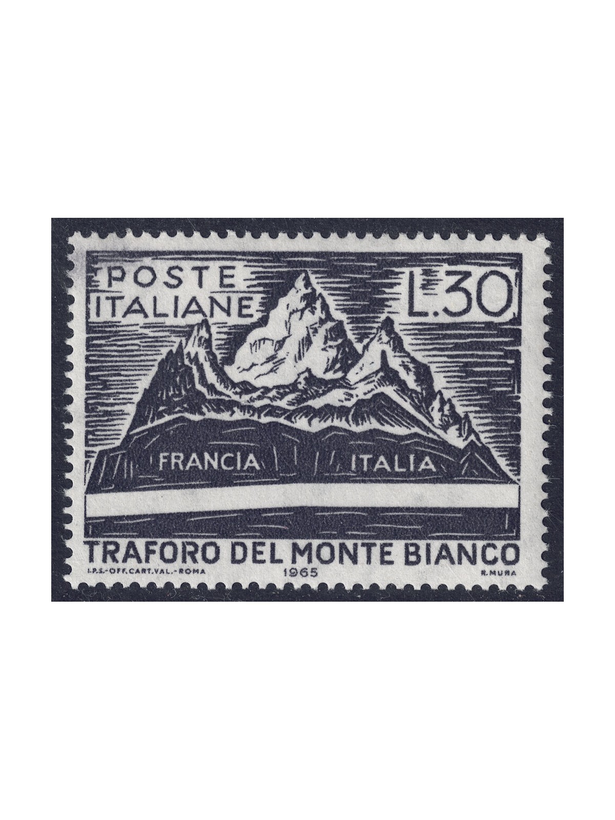 ITALY 1965 Mont Blanc Tunnel MNH**