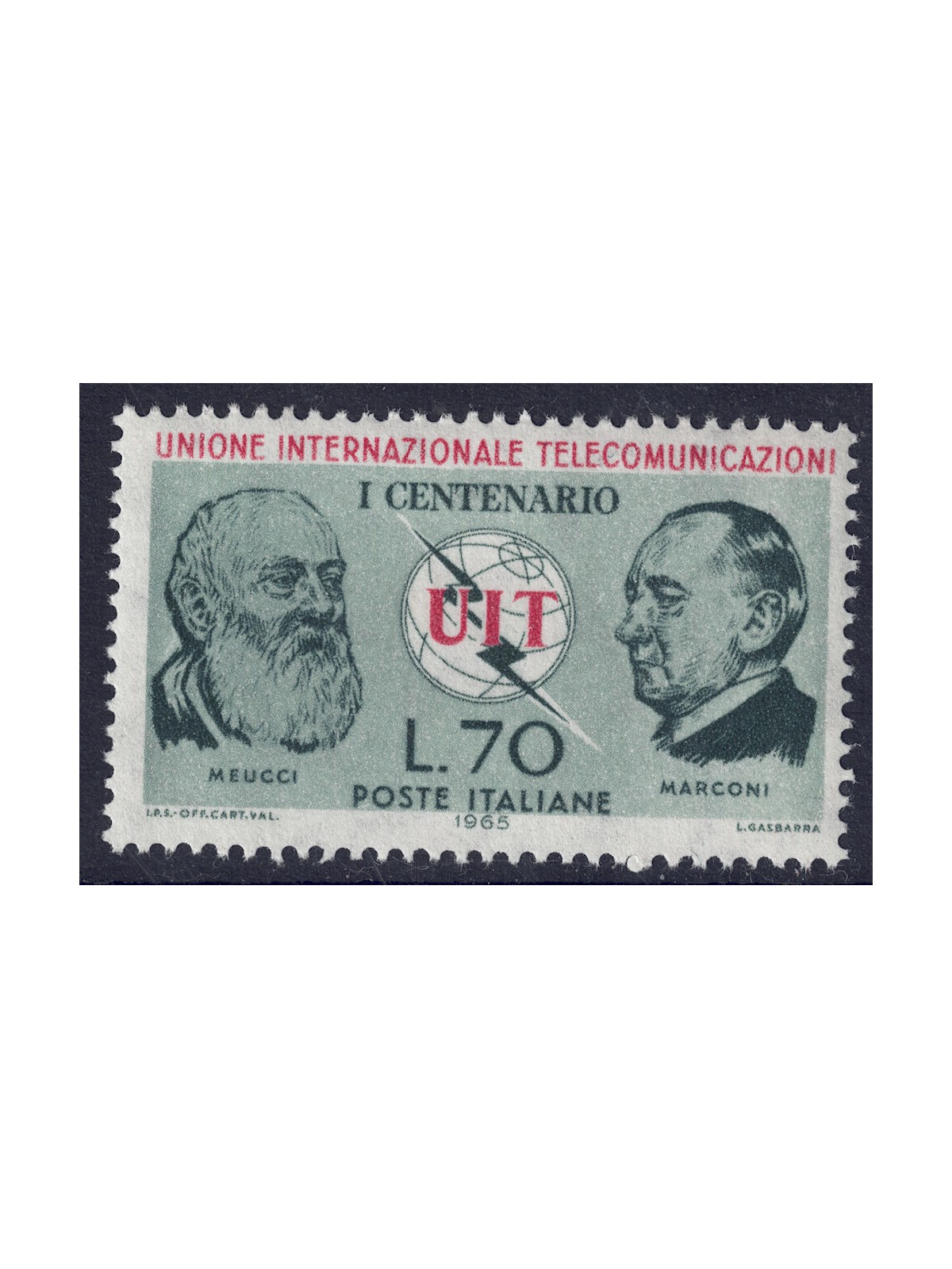 ITALY 1965 International Telecommunications Union MNH**