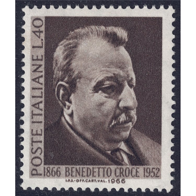 ITALIA 1966 Benedetto Croce MNH**