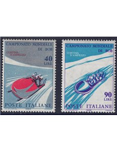 ITALY 1966 World Bobsleigh Championships 2v MNH**