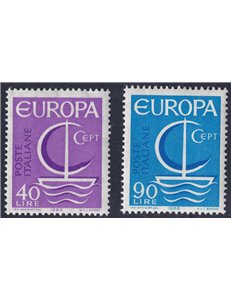 ITALIA 1966 Europa 2v MNH**