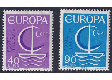 ITALIA 1966 Europa 2v MNH**