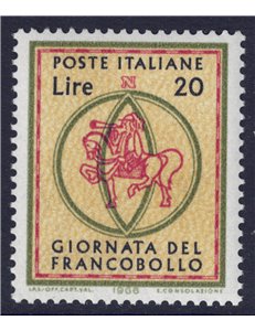 ITALIA 1966 Giornata del francobollo MNH**