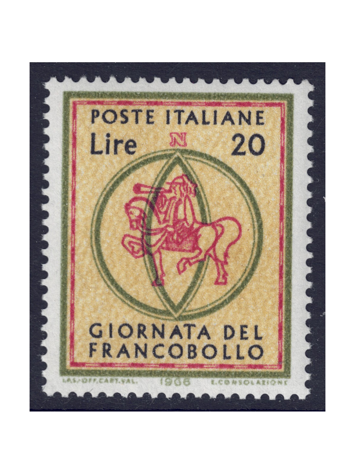 ITALY 1966 Stamp Day MNH**