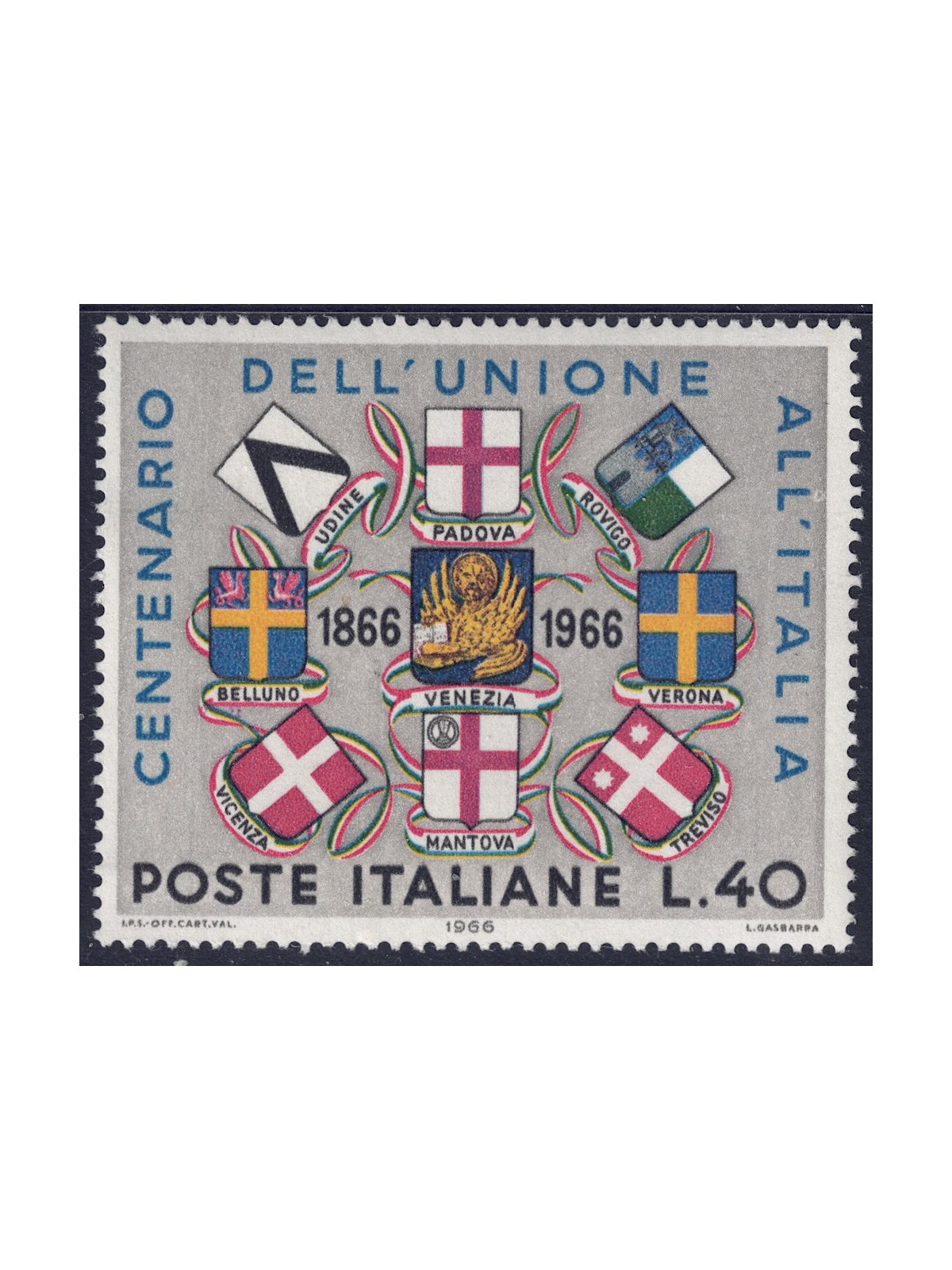 ITALIA 1966 Unione del Veneto MNH**