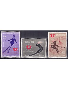 ITALIA 1966 Universiade d'inverno 3v MNH**