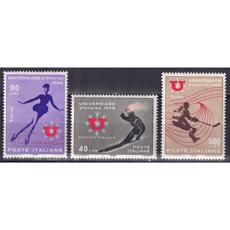 ITALY 1966 Winter Universiade 3v MNH**