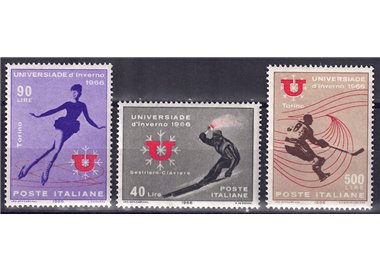 ITALY 1966 Winter Universiade 3v MNH**