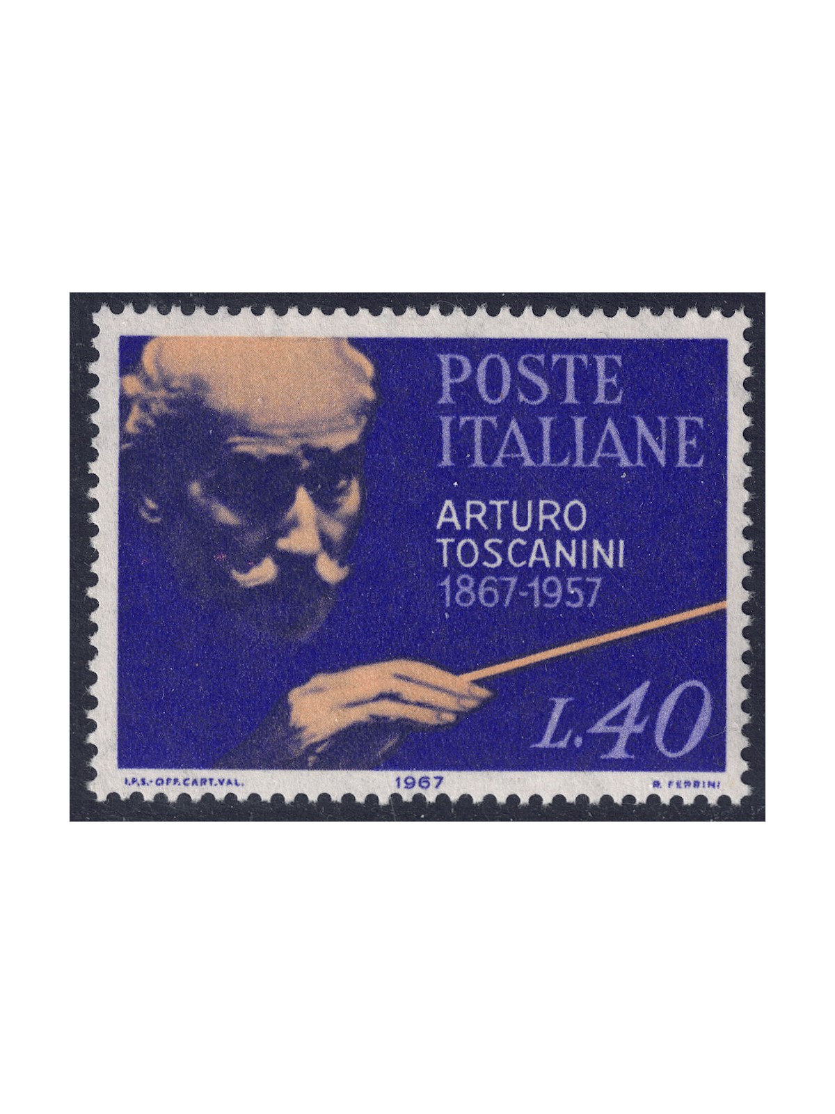 ITALY 1967 Arturo Toscanini MNH**