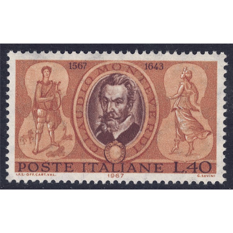 ITALY 1967 Claudio Monteverdi MNH**