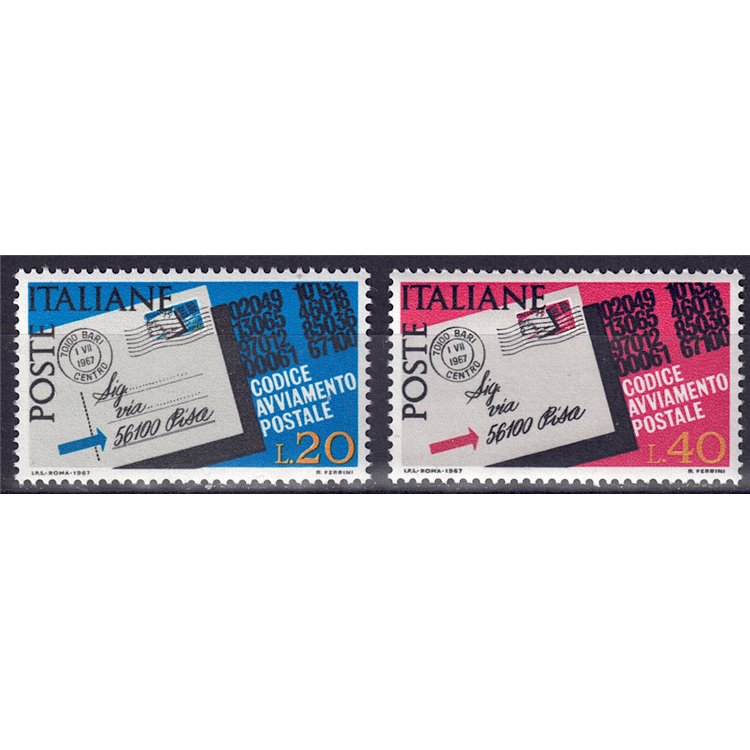 ITALY 1967 Postal Code 2v MNH**