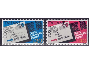 ITALIA 1967 Codice di avviamento postale 2v MNH**