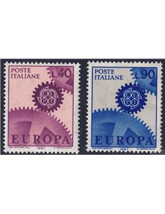 ITALY 1967 Europe 2v MNH**