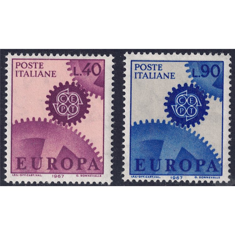 ITALIA 1967 Europa 2v MNH**