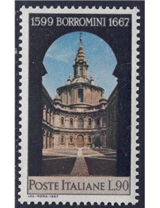 ITALIA 1967 Francesco Borromini MNH**