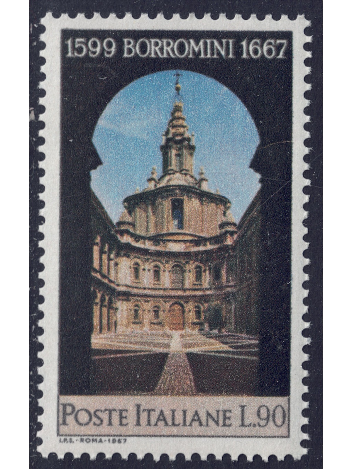ITALY 1967 Francesco Borromini MNH**