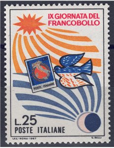 ITALY 1967 Stamp Day MNH**