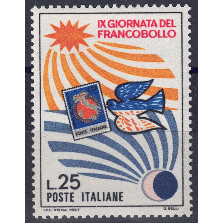ITALIA 1967 Giornata del francobollo MNH**