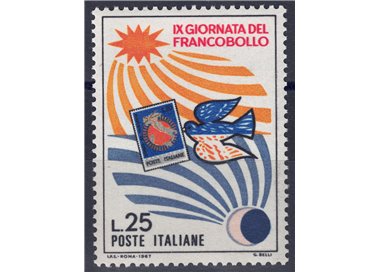 ITALIA 1967 Giornata del francobollo MNH**
