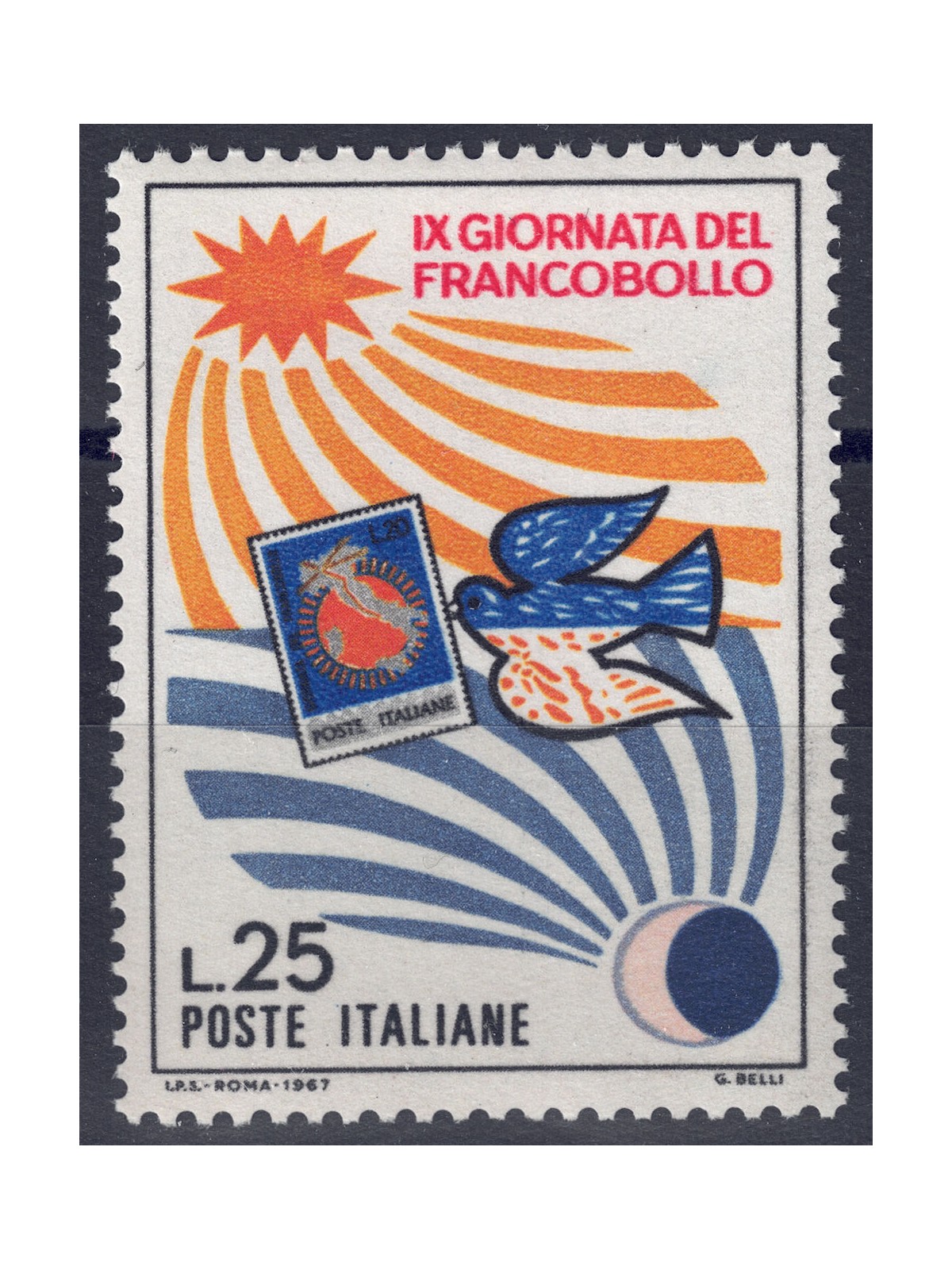 ITALY 1967 Stamp Day MNH**