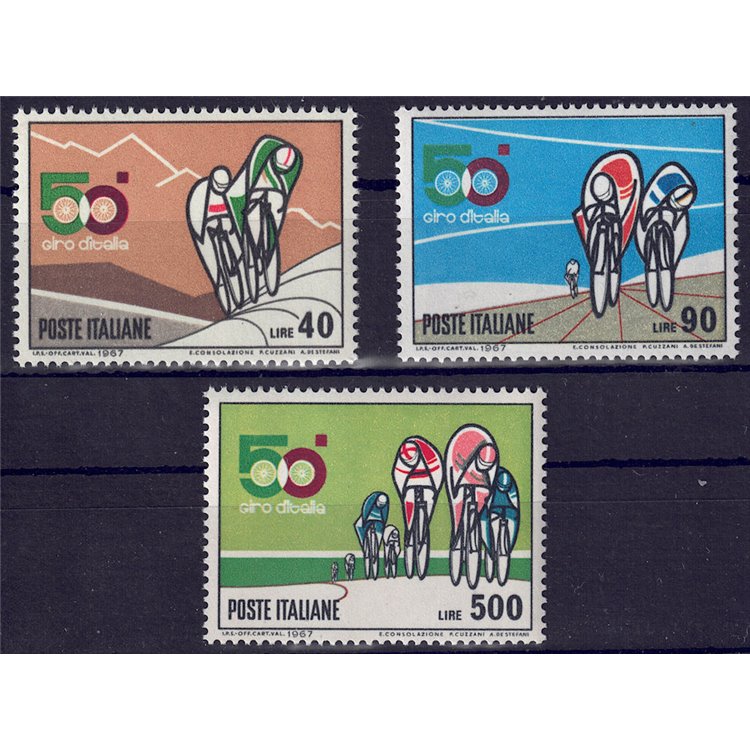 ITALIA 1967 Giro ciclistico d'Italia 3v MNH**