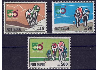 ITALY 1967 Cycling Tour of Italy 3v MNH**