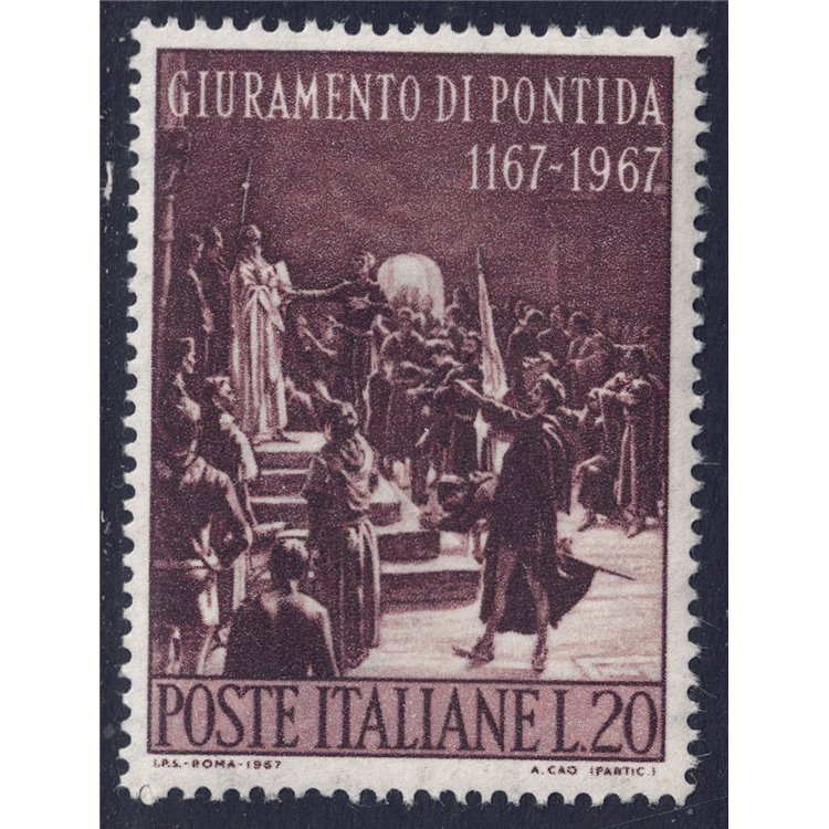 ITALY 1967 Oath of Pontida MNH**