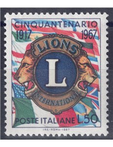 ITALIA 1967 Lions Club MNH**