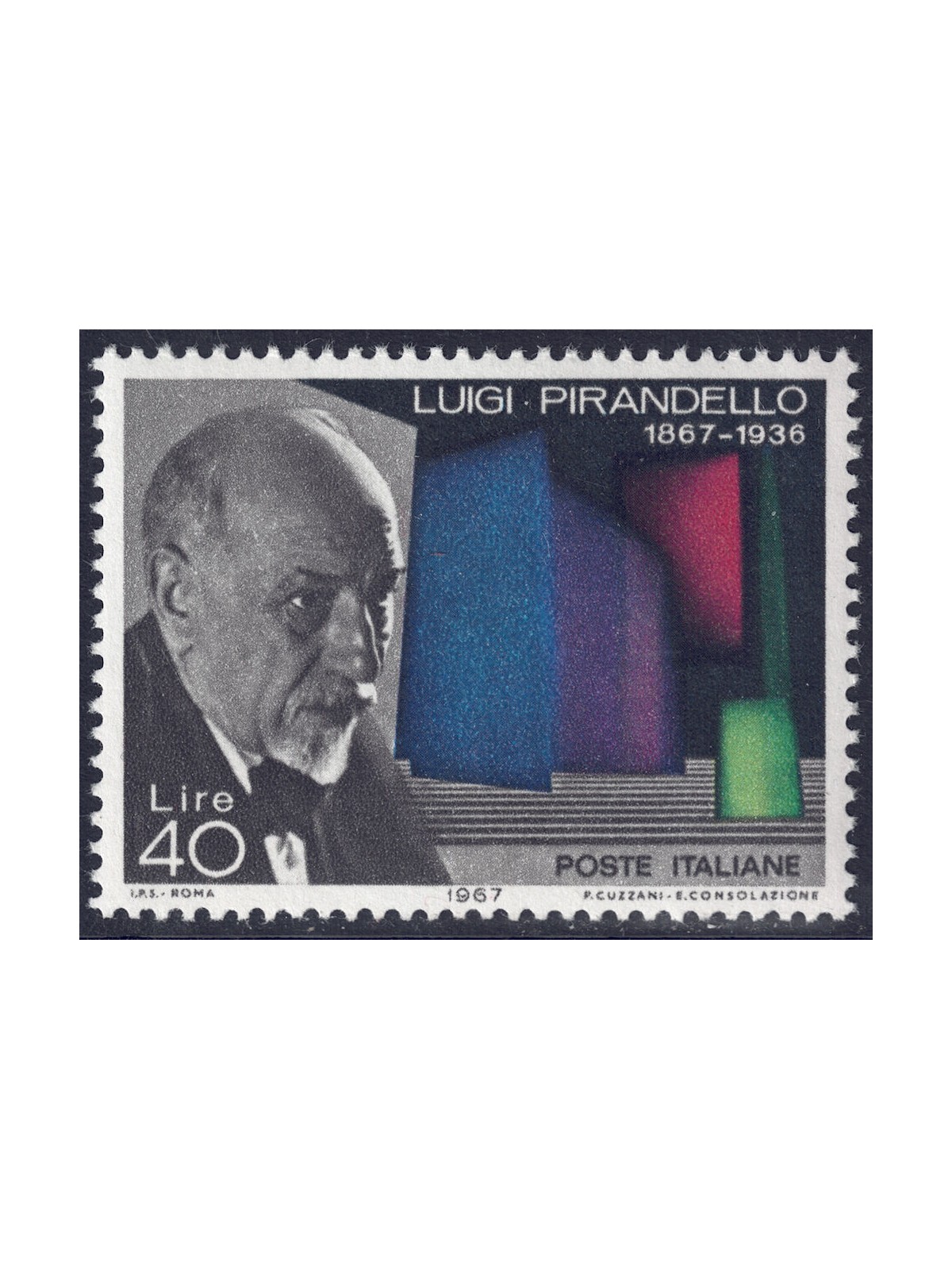ITALY 1967 Luigi Pirandello MNH**