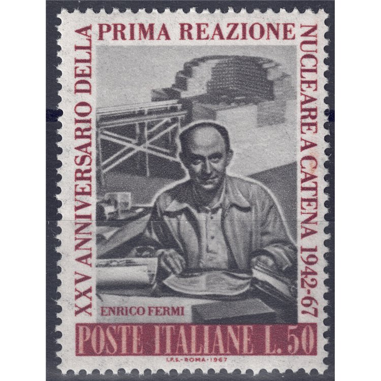ITALIA 1967 Reazione nucleare a catena MNH**