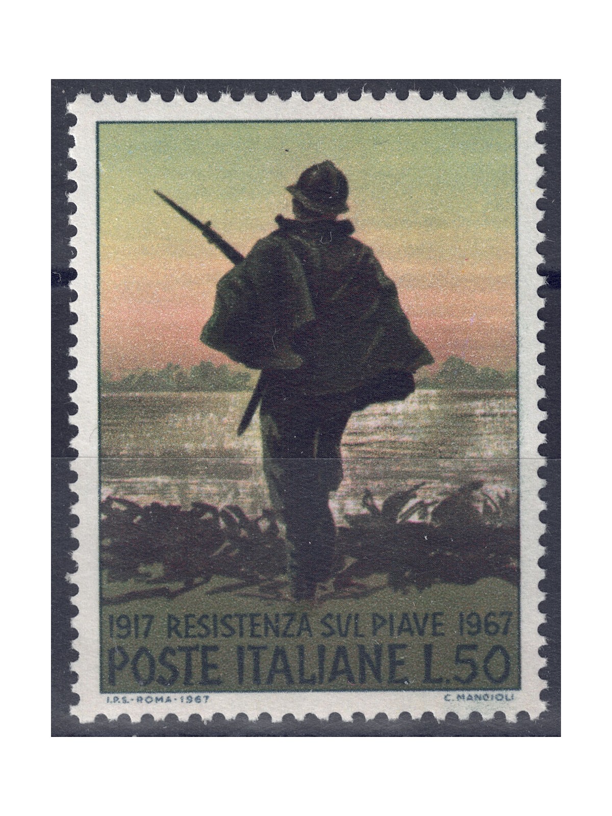 ITALIA 1967 Resistenza sul Piave MNH**